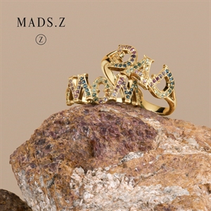 WOW eller MOM ring i 14kt guld fra Mads Z 1544097